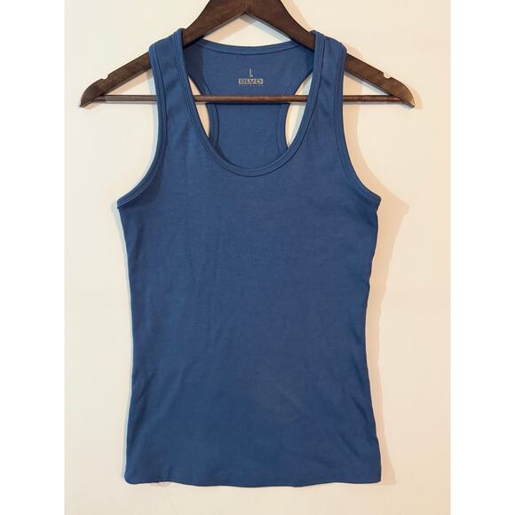 BLVD Ribbed Racerback Tank – Large - Steel/Slate Blue - Picture 1 of 6
